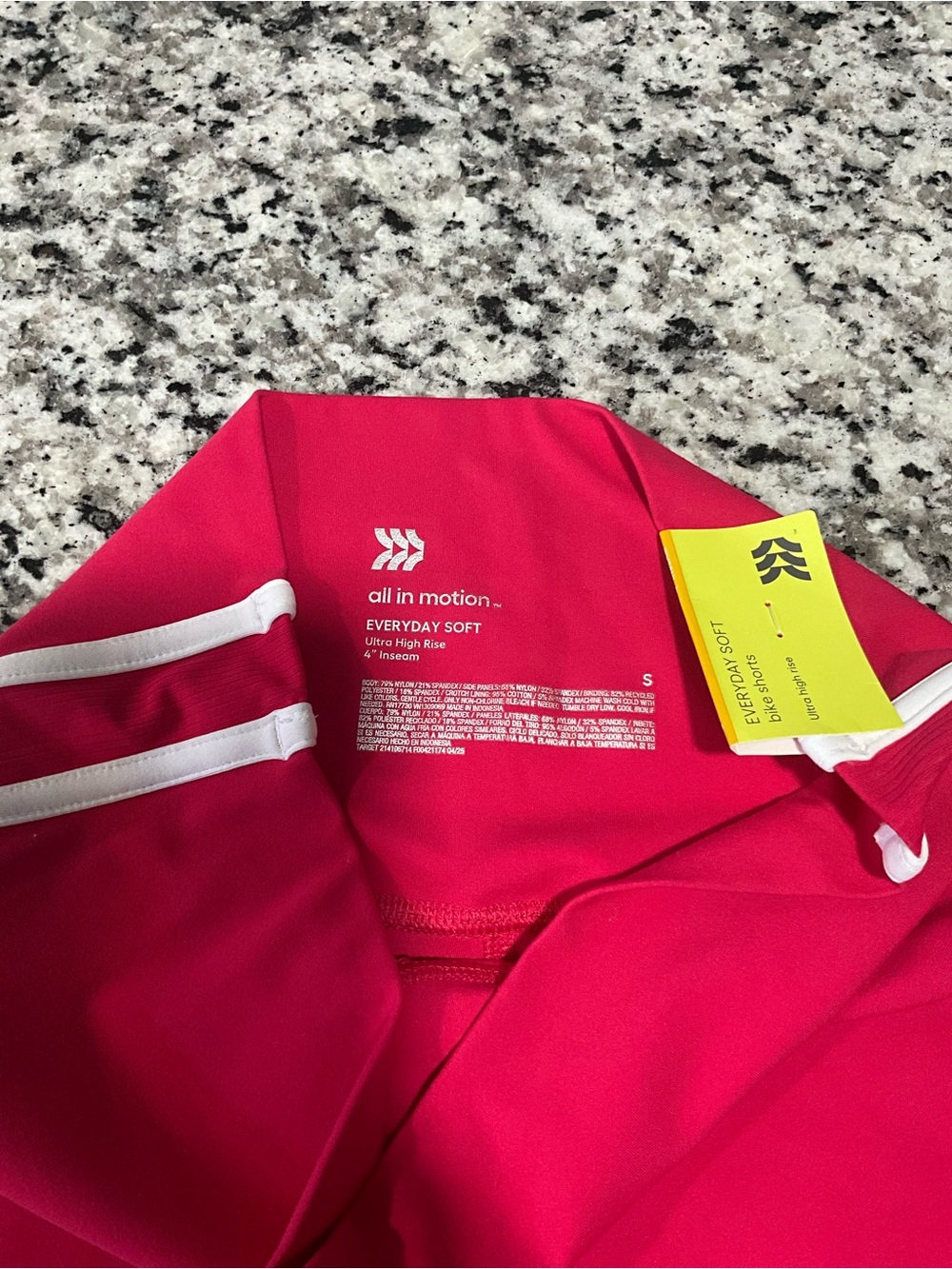 all in motion Red Athletic Shorts with White Trim - Picture 2 of 5